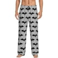 thumbnail image 2 of Lsque Bat Print Men's Pajama Pants, Lounge Pant - Comfortable Home Wear,Elastic Waistband, Stylish Design-X-Large, 2 of 9