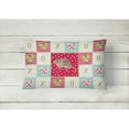 thumbnail image 2 of Carolines Treasures CK5455PW1216 Zebra Mouse Love Canvas Fabric Decorative Pillow, Red, 12H x16W, multicolor, 2 of 3