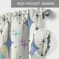 thumbnail image 6 of Purple Yellow Diamond Farmhouse Short Window Curtain Valances, Modern Geometric Middle Century Rod Pocket Kitchen Valances for Living Room Bedroom Bathroom Cafe 54" x 18", 6 of 8