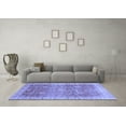 thumbnail image 3 of Ahgly Company Machine Washable Indoor Rectangle Oriental Blue Traditional Area Rugs, 3' x 5', 3 of 4