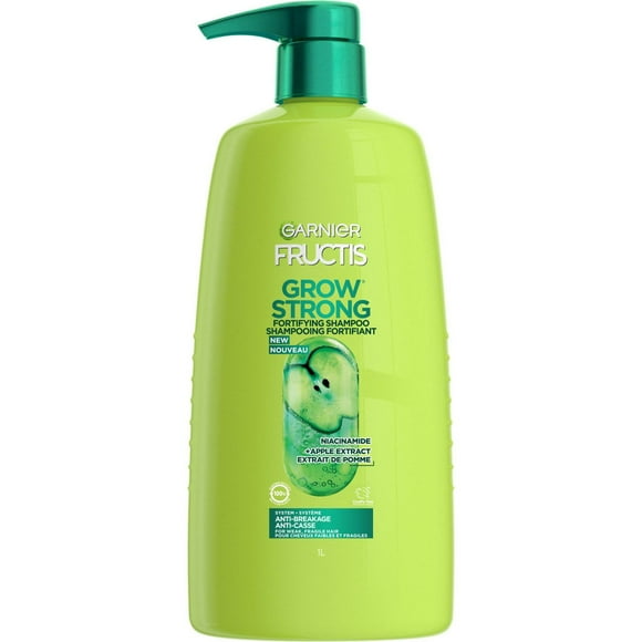 Garnier Fructis, Grow Strong Shampoo, With Apple Extract, 1 L