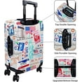 thumbnail image 3 of Luggage Cover Approved Travel Suitcase Protector Postmark Elastic Washable Baggage Covers for 21-24 inch Luggage (M), 3 of 6