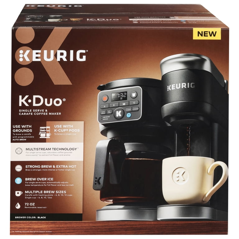 Keurig K-Duo Gen 2 Coffee Maker, Hot & Iced, 72oz Reservoir, Single Serve &  Carafe - Walmart.com