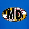 thumbnail image 3 of CafePress - Maryland MD Oval (W/Flag) Kids Dark T Shirt - Dark T-Shirt Kids XS-XL, 3 of 4