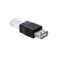 thumbnail image 2 of A USB A RJ45 Adaptador USB2.0 Hembra A Ethernet RJ45 Conector Adaptador De Enchufe Macho, 2 of 6