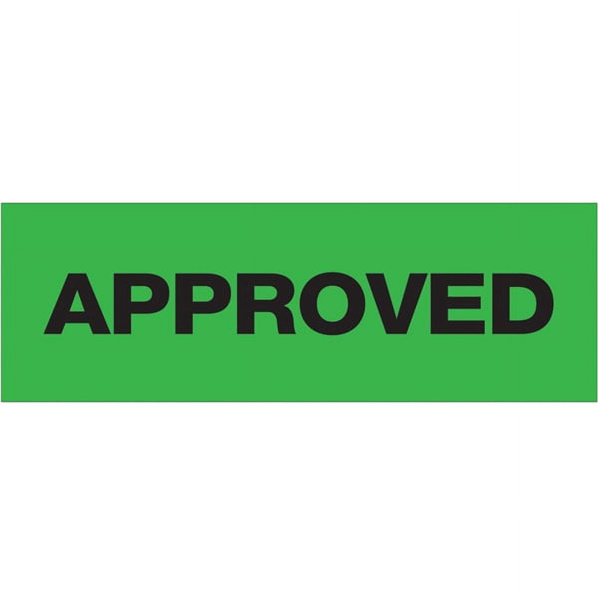 Tape Logic Pre-Printed Packing Tape Green - APPROVED 2" x 55 Yard Roll (6 Pack)