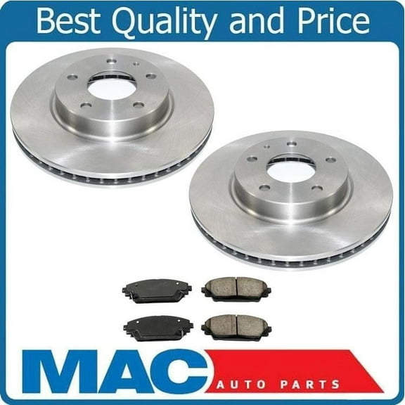 Front Brake Disc Rotors Ceramic Pads for Mazda CX-3 2.0L 16-20 Front Wheel Drive