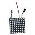 thumbnail image 1 of Pantalla de píxeles LED WS2812B Programable a todo Color RGB Flexible PCB Negro 8x8cm Gloria Panel de matriz de píxeles, 1 of 9