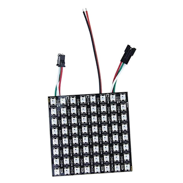 Pantalla de panel de matriz de píxeles LED WS2812B flexible digital programable individual 8x8cm