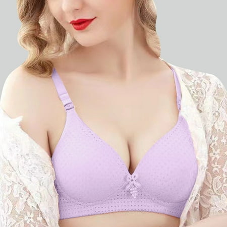 Summer Savings Clearance 2025! loopsun Womens Plus Size Bra  Woman Sexy Ladies Bra Without Steel Rings Sexy Vest Large Size Lingerie Underwire Nursing Bras