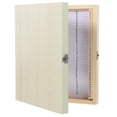 thumbnail image 1 of CTIRCHIU Natural Wood Microscope Slide Storage Holder with Metal Buckle for Secure Specimens, 1 of 8