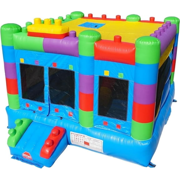 Hapcap Semi Commercial Inflatable Bounce House with Built in Slide,for Big Kids Outdoor Backyard Party,with Air Blower