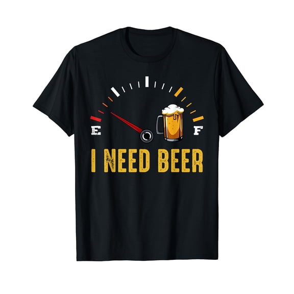 I Need A Beer Meter Alcohol Drinking Funny Brewing Hops T-Shirt
