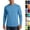 #03 Blue, variant on Men's Quick Dry Long Sleeve Rash Guard Shirts UPF 50+ UV Protection Tops Soft Loose Fit Outdoor Shirts for Cycling,S,Turquoise