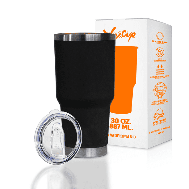 Vaso térmico - Termo para café de 30 oz. (888 ml) con doble pared de Acero Inoxidable y tapa Antiderrame. waycup 30 oz