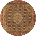 thumbnail image 1 of Ahgly Company Indoor Round Persian Brown Traditional Area Rugs, 5' Round, 1 of 4