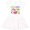 White and Pink, variant on Inktastic Little Miss Jelly Bean Girls Toddler Dress