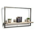 thumbnail image 4 of American Art Decor Rustic Hanging One Shelf Floating Wall Shelf Rack - 14" H x 24" L x 6" D, 4 of 7