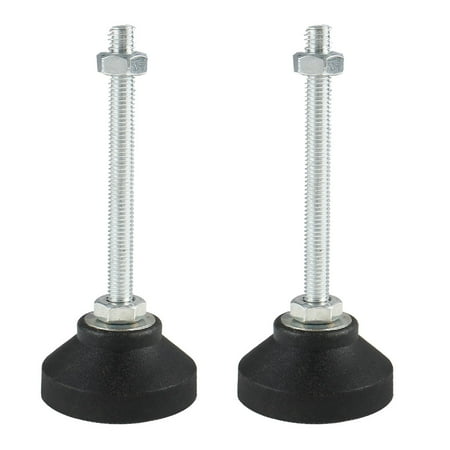 Furniture Factory Shops M8 x 70 x 50mm Leveling Foot Adjustable Leveler Leg Anti-slip Floor Protector Furniture Feet Support for Factory 2pcs ()