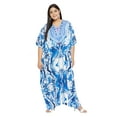 thumbnail image 2 of Gypsie Blu Women Long Kaftan Plus Size Casual Ladies Printed Maxi Dress Online, 2 of 7