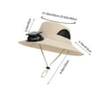 thumbnail image 3 of LSLJS Solar Fan Cap Rechargeable Summer Sun Protection Neck Large Brims Outdoor Fishing Mountaineering Quickly Dry Waterproof Fisherman Hat, Nylon Spandex Sun Hat, 3 of 6