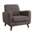 thumbnail image 1 of Bowery Hill Chaise d'Appoint Moderne Mi-Siècle en Gris, 1 of 2