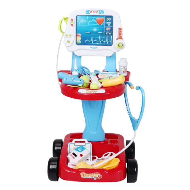 Kit de accesorios de médico de simulación para casa de juegos para niños, estetoscopio, juguete educativo 660-46