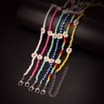 thumbnail image 4 of Jiaroswwei Women Necklace Colorful Beaded Flower Jewelry Electroplating Beads Clavicle Chain Birthday Gift, 4 of 8