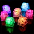 thumbnail image 5 of opvise 3Pcs LED Light Ice Cubes Luminous Night Lamp Party Bar Wedding Cup Decoration White, 5 of 8