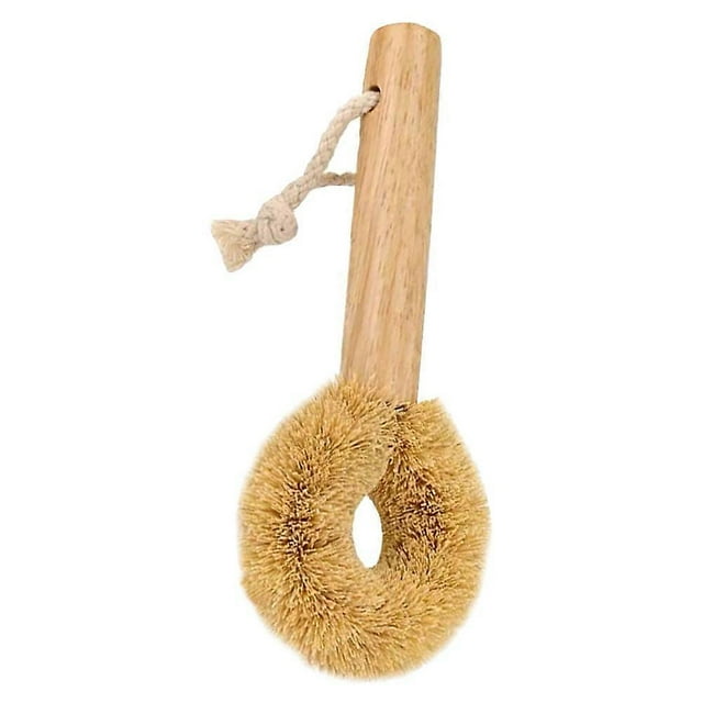 1pc Kitchen Pot Bowl Cleaning Brush Cleaning Tool Wooden Handle Cleaning Brush
