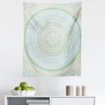 thumbnail image 1 of Mandala Tapestry, Oriental Motif Ornament in Pastel Tones Illustration, Fabric Wall Hanging Decor for Bedroom Living Room Dorm, 5 Sizes, Pale Blue Pale Sepia, by Ambesonne, 1 of 1