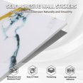 thumbnail image 4 of 40PCS Waterproof Marble Peel and Stick Backsplash Washroom Wall Panels, Peel and Stick Tile, PVC Wall Panels for Kitchen Bathroom Living Room Bedroom Not Real Tile White, 4 of 8