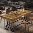 thumbnail image 3 of 63" Counter Height Bar Table with Metal Footres for Entertaining, 3 of 7