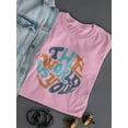 thumbnail image 3 of The World Is Yours Groovy Style T-Shirt Women -Image by Shutterstock, Female XX-Large, 3 of 4