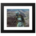 thumbnail image 2 of Étienne Dinet 24x20 Black Modern Framed Museum Art Print Titled - The Night Hunter, 2 of 5