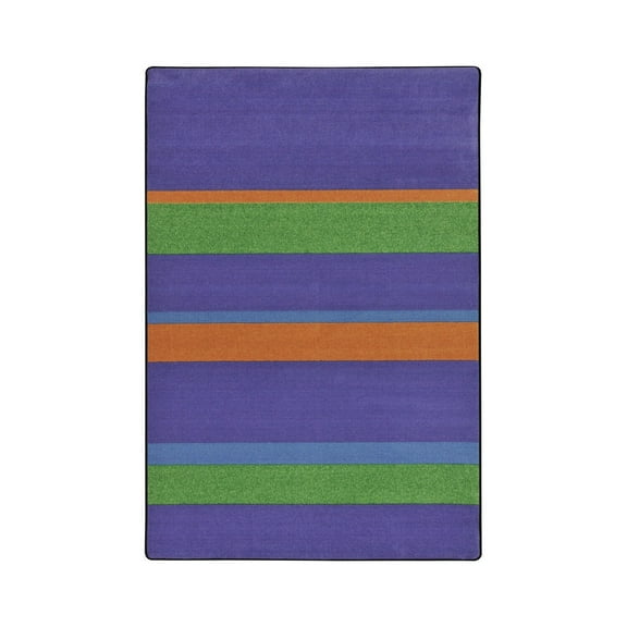 Straight and Narrow 5'4" x 7'8" Area Rug In Color Violet