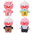 thumbnail image 5 of 1 Set Clothes for 30cm Stuffed Dolls LaLafanfan Cafe Duck Dog Plush Toy Cartoon Hoodie Overalls Accessories Kids Girls Gift, 5 of 5