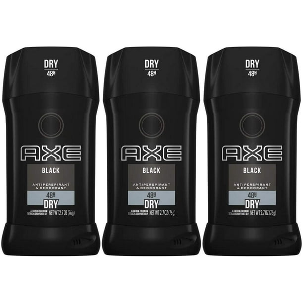 Desodorante antitranspirante en barra AXE Black, 80 ml (paquete de 3)