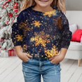 thumbnail image 2 of Wdgfv Chandail Décontracté à Col Rond à Manches Longues Imprimé de Noël pour Filles, Mode, pour Enfants, Design Mignon, Doux et Confortable, Noir, 9-10 Ans, 2 of 4