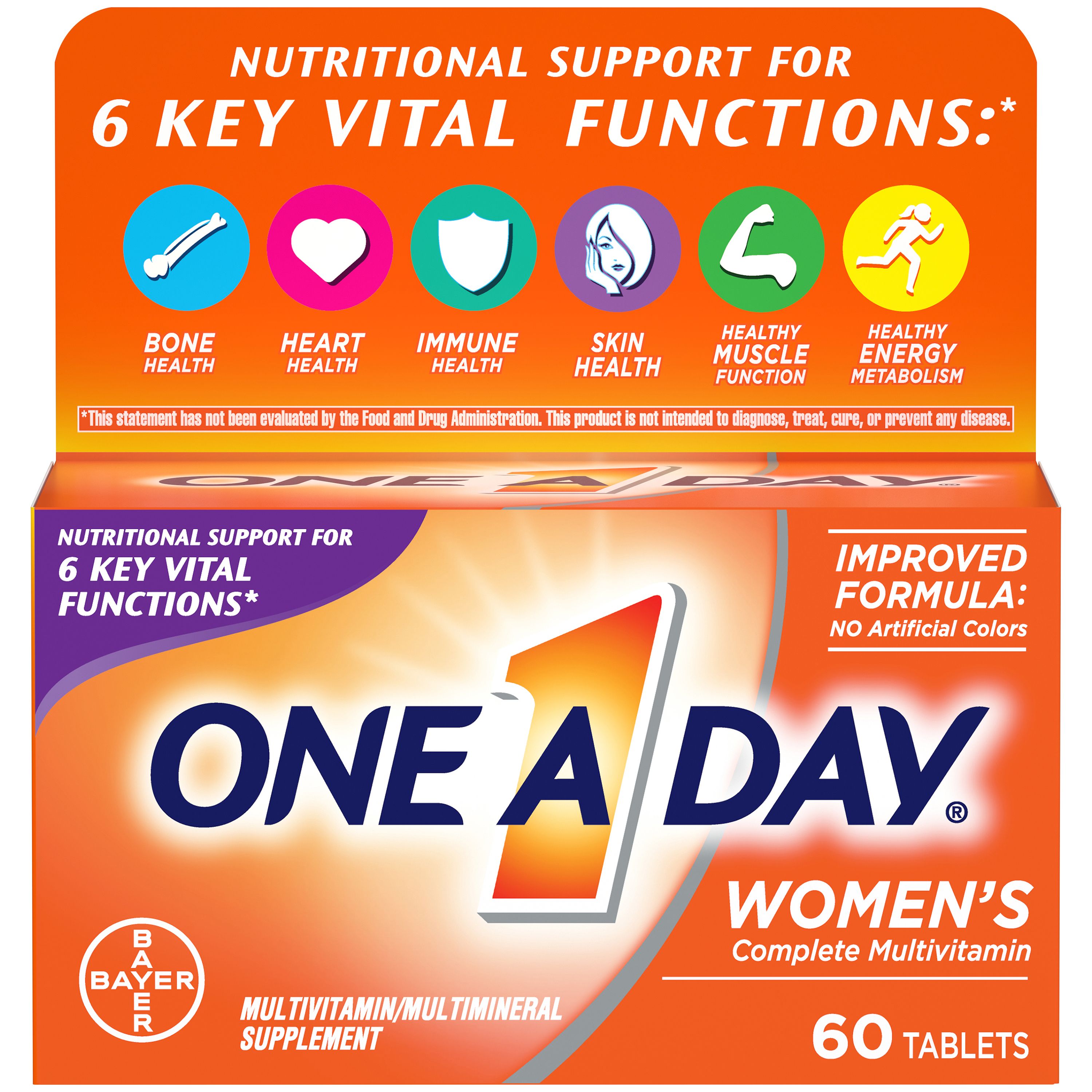 One A Day Women's Multivitamin Tablets, Multivitamins for Women, 60 Ct - image 3 of 21