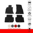 thumbnail image 2 of Ikon Motorsports Floor Mats Compatible with 2018-2023 Kia Stinger RWD Black Nylon Car Floor Mats Carpet Front Rear Row 4PCS Set, 2 of 9