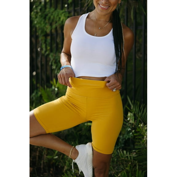 Ann Biker Short- Yellow