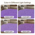 thumbnail image 7 of ODIKA 3'x5' Washable Throw Rug Stain Resistant, Low Profile, Non-Slip Plum Purple Deep Tone Gradient Chain Decorative Fuzzy for Entryway, Kitchen, Mudroom, 7 of 7