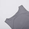 thumbnail image 7 of Hpapadks Tank Tops for Women 2025 Solid Sleeveless Tight Bottomed Shirt Crew Neck Racerback Top Camisole Tops for Women Dark Gray L, 7 of 7