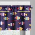 thumbnail image 5 of Ambesonne Fish Valance & Curtain, Rainbow Patterned Animals, 55"x30", Multicolor, 5 of 6