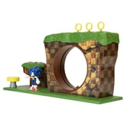 Sonic the Hedgehog Green Hill Zone Action Playset ، يتضمن 2.5 بوصة شخصية العمل الصوتي