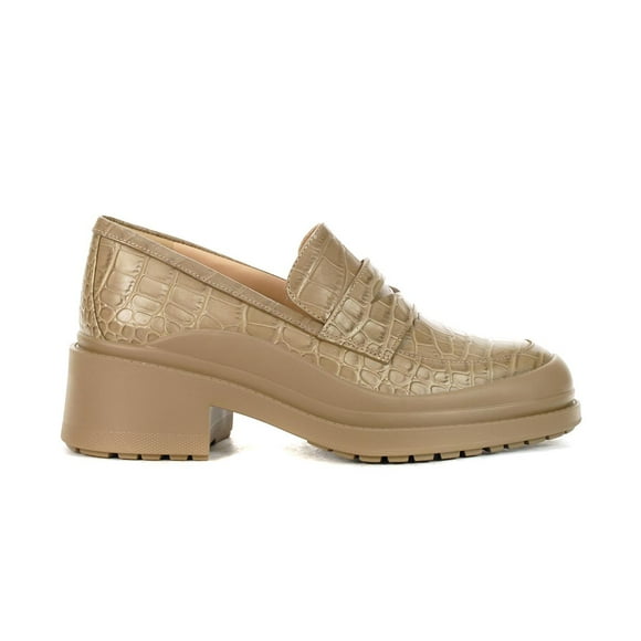 Cole Haan Mocassins à Talon Bloc pour Femmes Westerly Café Irlandais/cuir Crocodile W28740<span> - </span>6.5