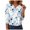 White_1, variant on Towmus Women's 3/4 Sleeve Summer Tops Plus Size Button Down Shirts Loose Fit V Neck Casual Tops Lightweight Blouse for Women