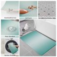 thumbnail image 6 of Turquoise Ombre Bath Mat 3 Piece Bathroom Rug Set, Modern Gradient Abstract Art Non Slip Bath Rug Contour Mat and Toilet Lid Cover, Absorbent Shower Mats Soft Bath Rugs and Mats Sets, 6 of 8