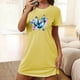 thumbnail image 1 of Camisón corto de mujer, vestido de largo medio con estampado de moda, camisón corto extragrande de mujer, camisón de manga corta con estampado de pecho a la moda, camisón de mujer, 1 of 5